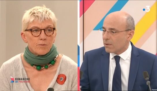 Extension de l’aéroport de Nice: Caroline Roose sur le plateau de Dimanche en Politique sur France 3