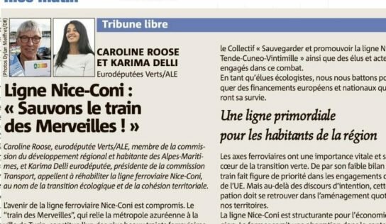 Tribune – Ligne Nice-Coni : « Sauvons le train des merveilles »