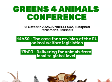 Greens 4 Animals Event on October 12th in the European Parliament.