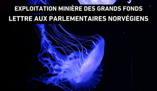 Lettre au Parlement norvégien : Empêchons l’exploitation minière des grands fonds dans les eaux norvégiennes