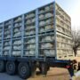 Camion transportant des dindes à Blancafort